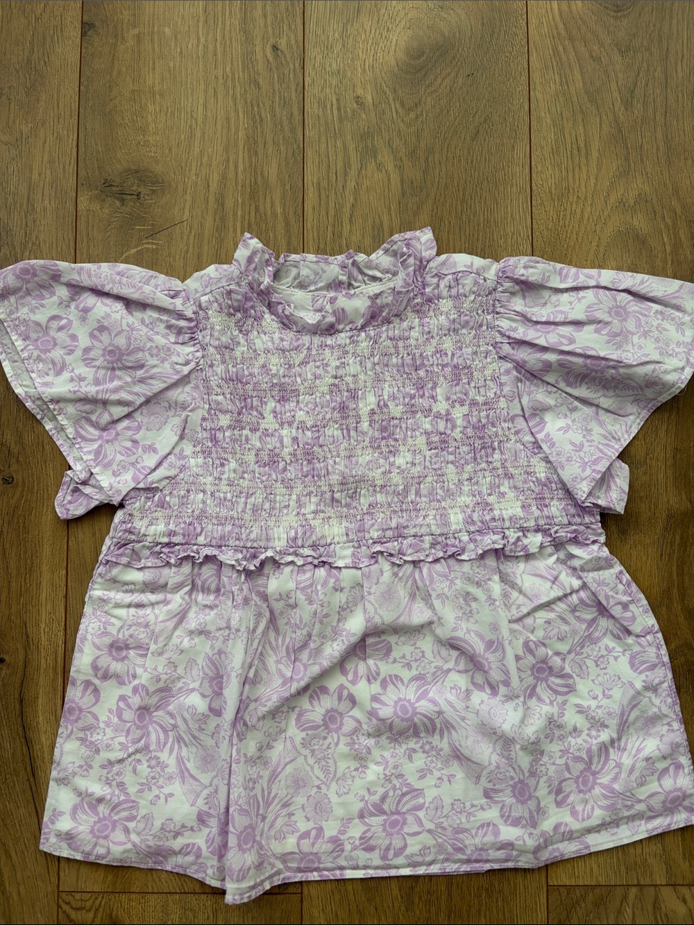 Janie and Jack Lavender Floral Girls Skirt